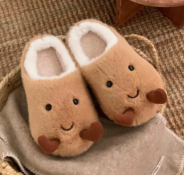 BreadSteps™ Toasty Bread Slippers – Ultra-Soft Plush Comfort with Non-Slip Memory Foam Sole